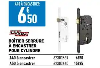 Brico Cash Boîtier Serrure a Encastrer Pour Cylindre offre