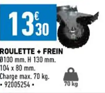 Brico Cash Roulette + Frein offre
