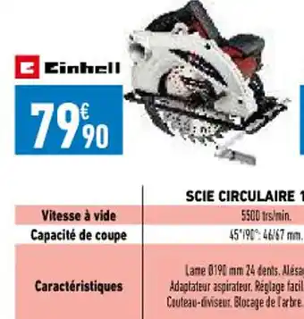 Brico Cash Scie Circulaire 1410 W offre