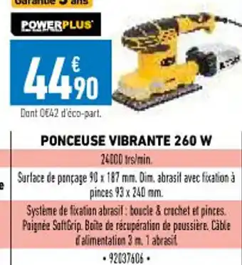 Ponceuse Vibrante 260 W