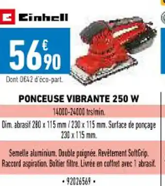Brico Cash Ponceuse Vibrante 250 W offre