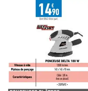 Brico Cash Ponceuse Delta 180 W offre
