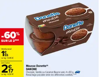 Carrefour Mousse Danette offre