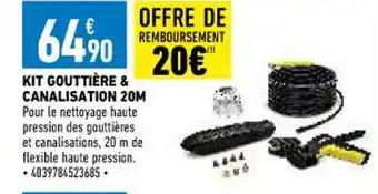 Brico Cash Kit Gouttiére & Canalisation 20M offre