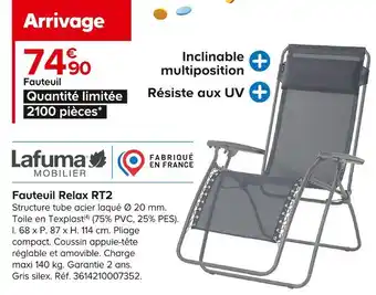 Lafuma fauteuil relax rt2