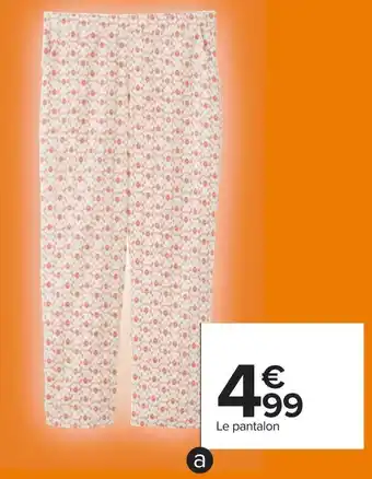 Carrefour Pantalon femme offre