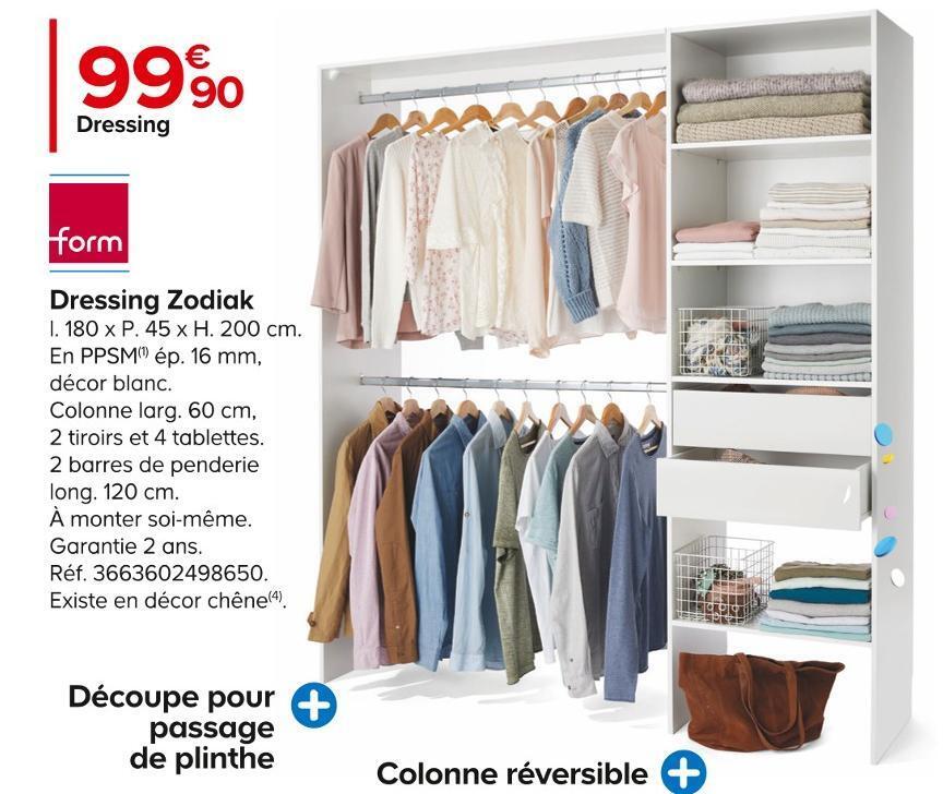 Promo Form dressing zodiak chez Castorama