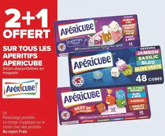 Carrefour Apericube 2+1 offert sur tous les aperitifs apericube offre