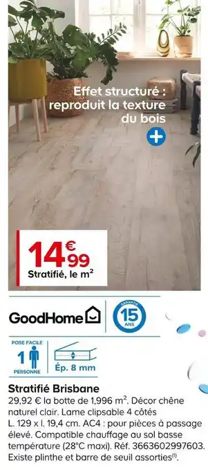 Castorama Stratifié brisbane offre