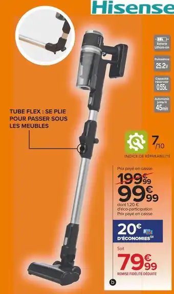 Carrefour Aspirateur balai offre