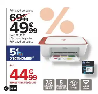 Carrefour Hp imprimante multifonction offre