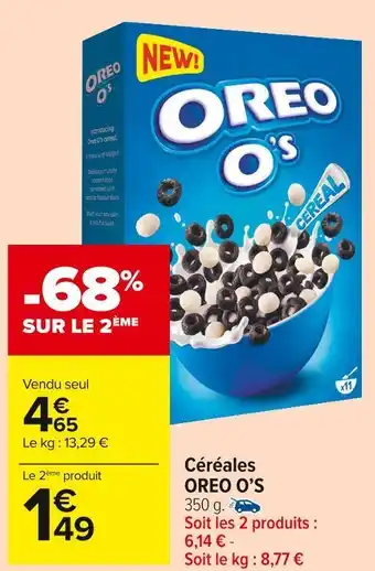 Carrefour Market Oreo o’s céréales offre