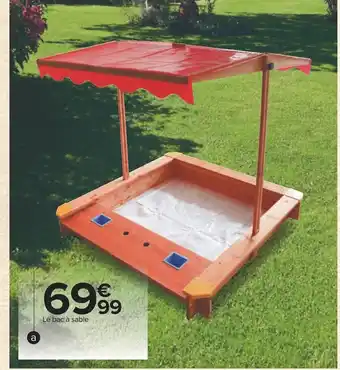 Carrefour Bac à sable à auvent offre