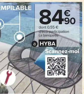 Carrefour Hyba banquette acapulco offre