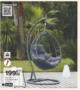 Carrefour Hyba fauteuil oslo pliable offre