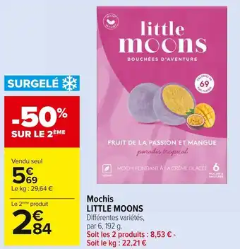 Carrefour Market Little moons mochis offre