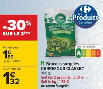 Carrefour Carrefour classic' brocolis surgelés offre