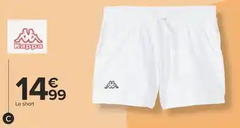 Carrefour Kappa short femme offre