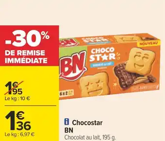 Carrefour Bn chocostar offre