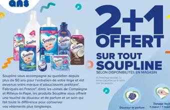 Carrefour Market Soupline 2+1 offert sur tout soupline offre