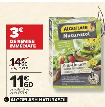 Carrefour Algoflash naturasol anti-limaces 1,5 kg(c) offre