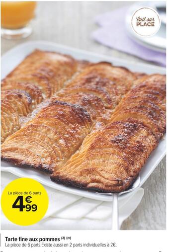 Carrefour Market Tarte fine aux pommes offre