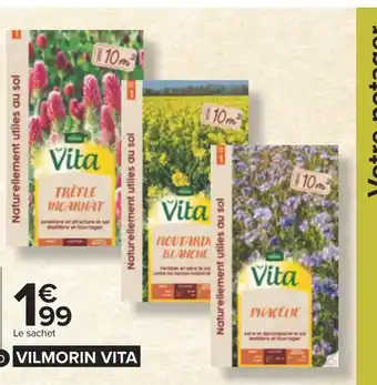 Carrefour Vita semence de plantes utiles pour le jardin vilmorin vita offre