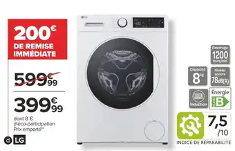 Carrefour Lg lave linge offre