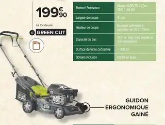 Carrefour Green cut tondeuse thermique gc-tt46144 offre