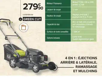 Carrefour Green cut tondeuse thermique gc-tt46144 offre