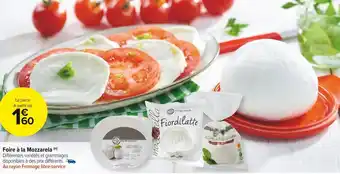 Carrefour Market Foire à la mozzarela offre