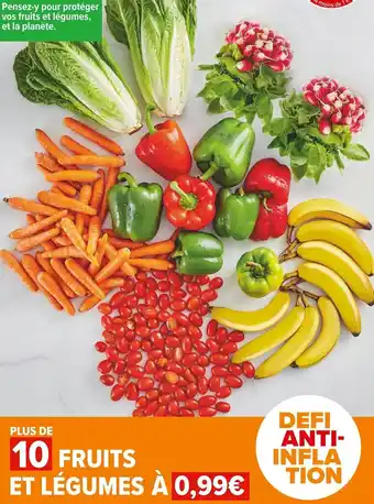 Carrefour Market Plus de 10 fruits et légumes offre