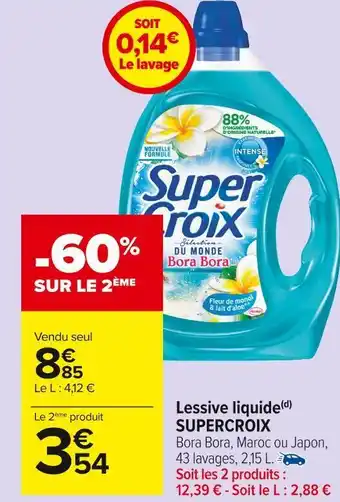 Supercroix lessive liquide(d)