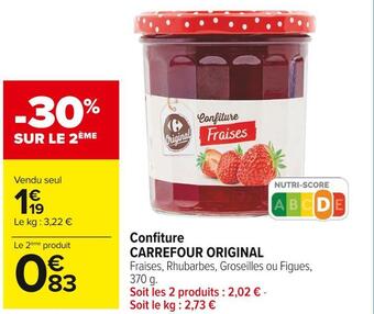 Carrefour Market Carrefour original confiture offre