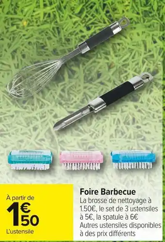 Carrefour Market Foire barbecue offre
