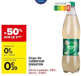 Carrefour Market Carrefour sensation ginger ale offre