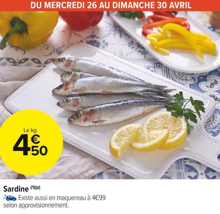 Promo Sardine chez Carrefour Market