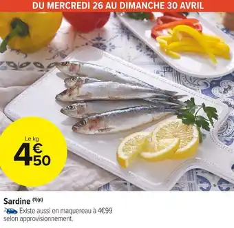 Carrefour Market Sardine offre