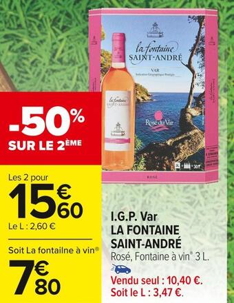 Carrefour Market La fontaine saint-andré i.g.p. var offre