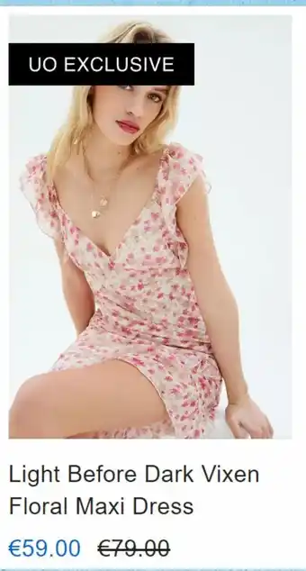 Light before dark vixen floral maxi dress