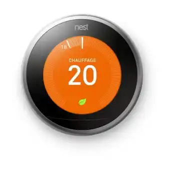 Rue du commerce Nest learning thermostat 3e génération - acier offre