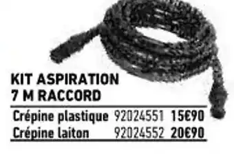 Brico Cash Kit Aspiration 7 M Raccord offre