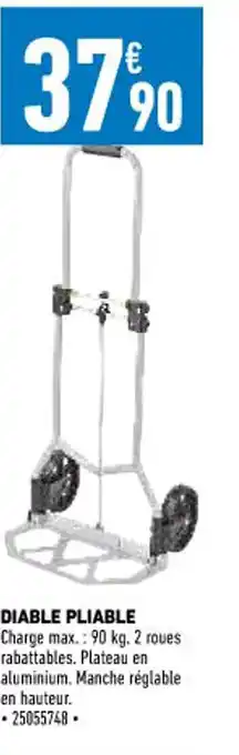 Brico Cash Diable Pliable offre