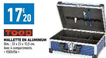Brico Cash Mallette en Aluminium offre