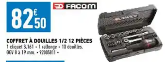 Brico Cash Coffret à Douilles 1/2 12 Pièces offre
