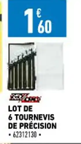 Brico Cash Lot de 6 Tournevis de Précision offre