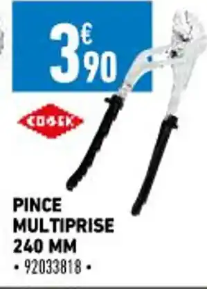 Brico Cash Pince Multiprise 240 MM offre
