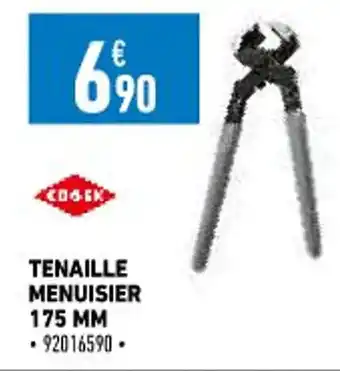 Tenaille Menuisier 175 MM
