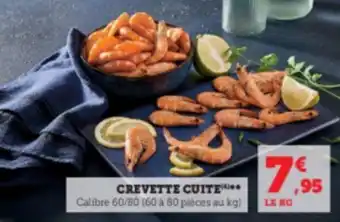 Super U Crevette cuite offre
