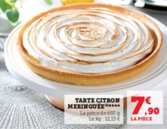 Super U Tarte citron meringuée offre
